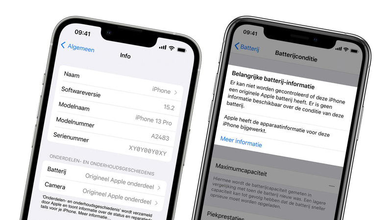 Melding na het vervangen van een iPhone scherm: onbekend onderdeel