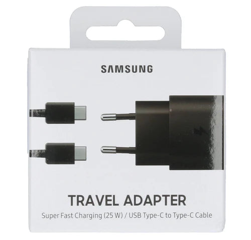 Originele Samsung USB-C Fast Charger Adapter met Kabel | 3.0A | Zwart