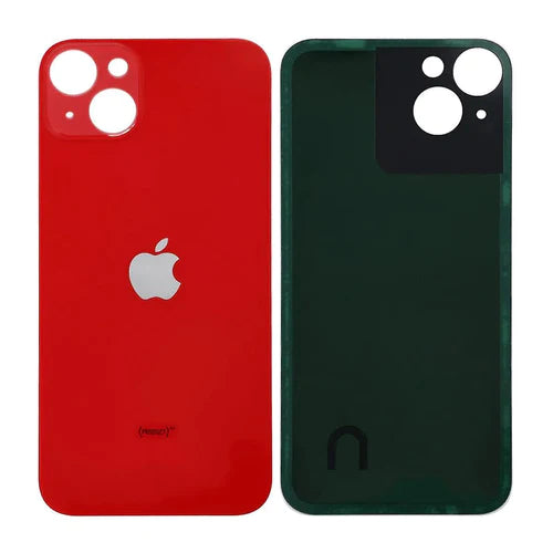 iPhone 14 Plus Achterkant glas | Met logo | Big hole | Rood