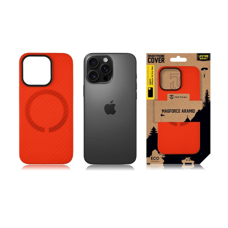 Tactical iPhone Hoesje Authentiek Kevlar Carbon MagForce Aramid Limited Edition Bloody Mary