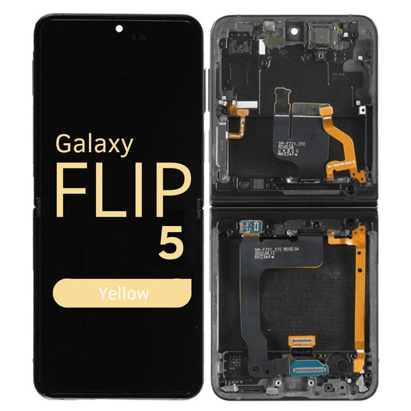 Samsung Galaxy Z Flip 5 LCD Display Scherm Geel Origineel Service Pack