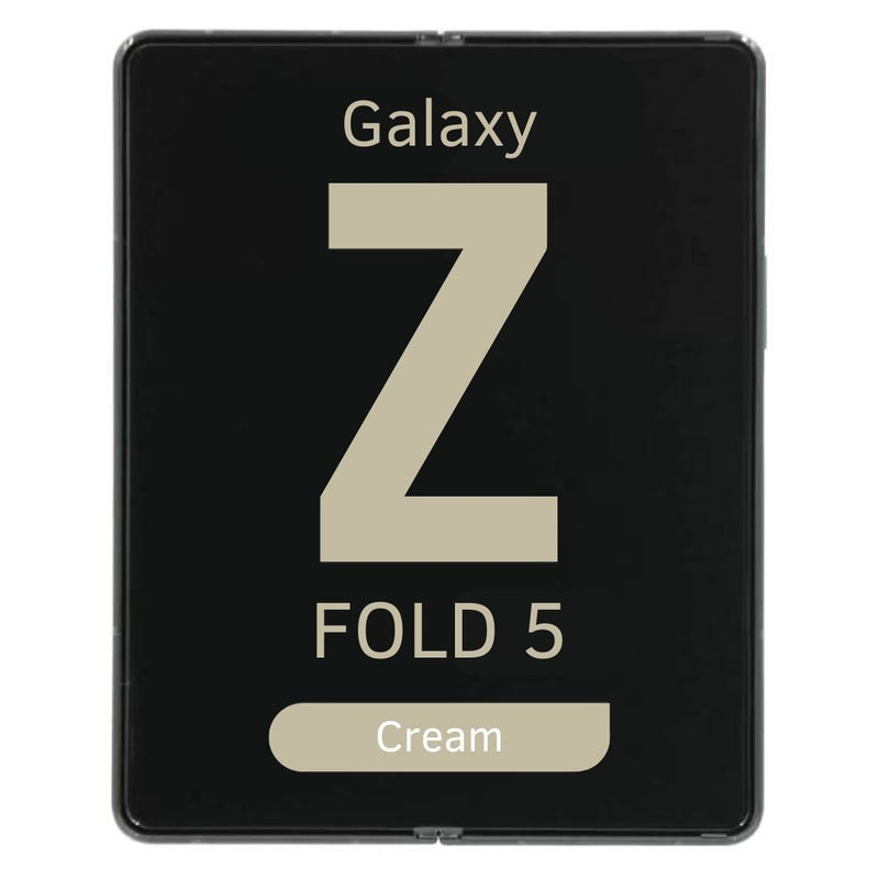 Samsung Galaxy Fold 5 Creme Beige SM-F946 Scherm met Behuizing Service Pack