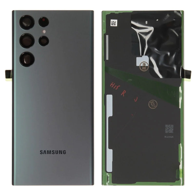 Samsung SM-S908B Galaxy S22 Ultra Groen Backcover Achterkant Glas