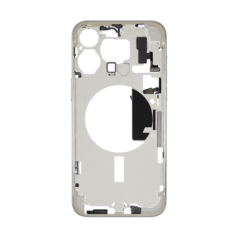 iPhone 15 Pro Max Behuizing met Small Parts Wit Titanium