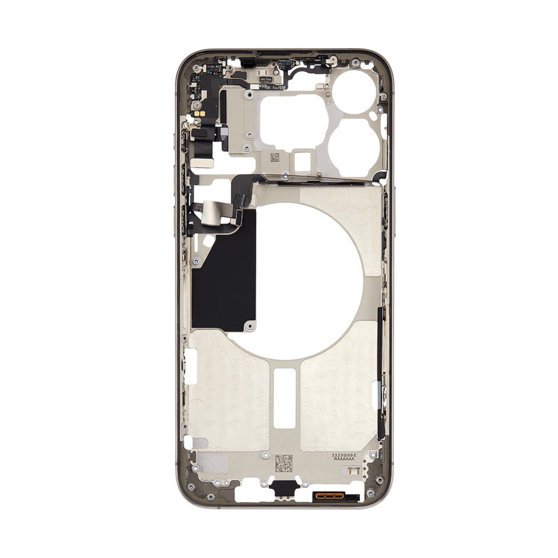 iPhone 15 Pro Max Behuizing met Small Parts Naturel Titanium