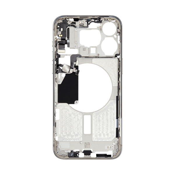 iPhone 15 Pro Max Behuizing met Small Parts Wit Titanium