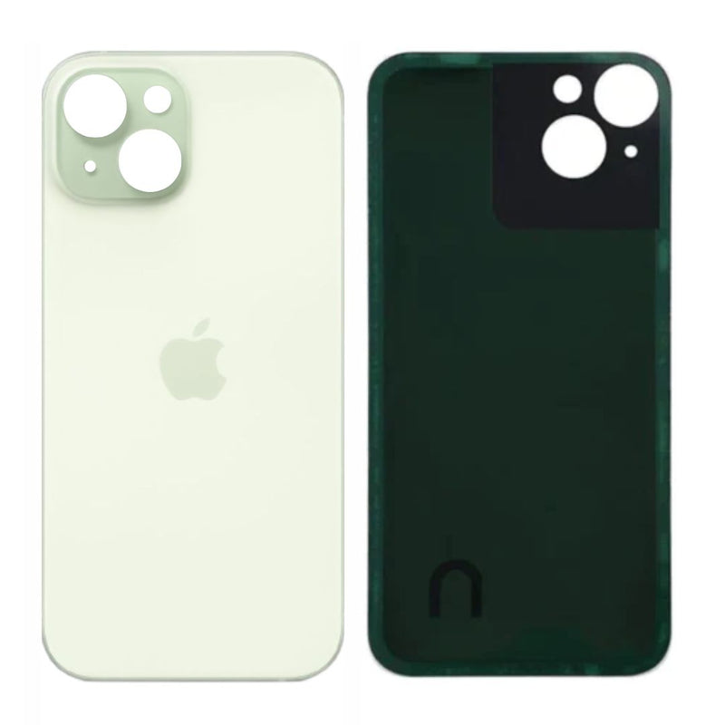 iPhone 15 Plus Achterkant glas | Met logo | Big hole | Groen