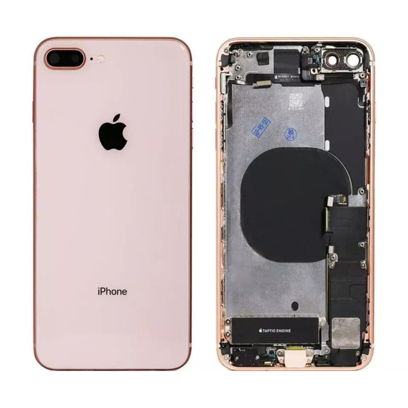 iPhone 8 Plus Behuizing voorgemonteerd met logo | Rosé goud