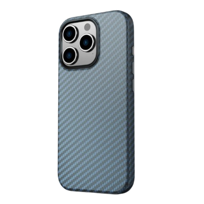 Swissten iPhone Hoesje Carbon Shell Case Blauw