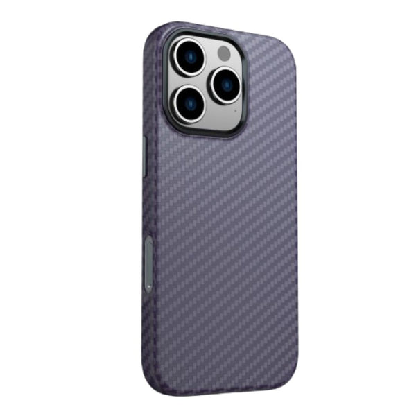 Swissten iPhone Hoesje Carbon Shell Case Paars