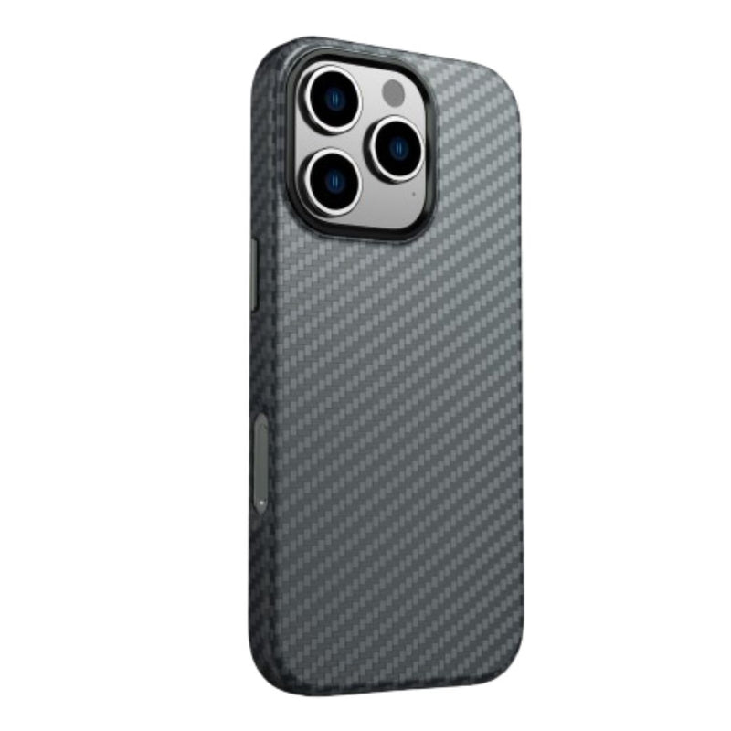 Swissten iPhone Hoesje Carbon Shell Case Zwart