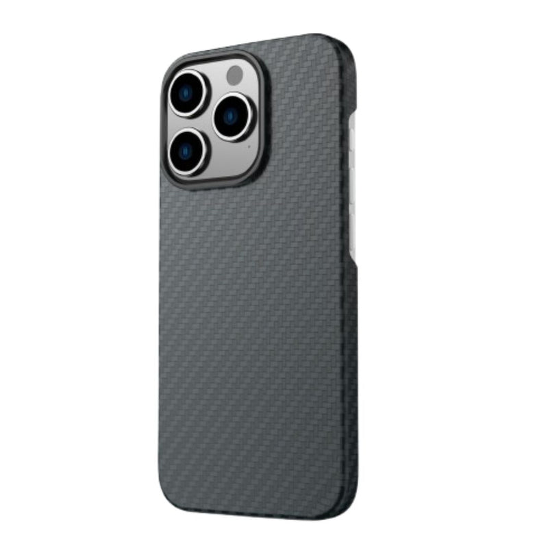 Swissten iPhone Hoesje Authentiek Kevlar Carbon MagSafe Shell Case