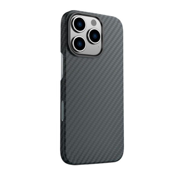 Swissten iPhone Hoesje Authentiek Kevlar Carbon MagSafe Shell Case