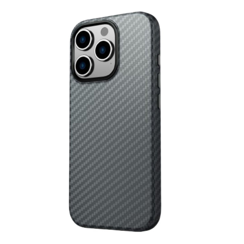 Swissten iPhone Hoesje Carbon Shell Case Zwart