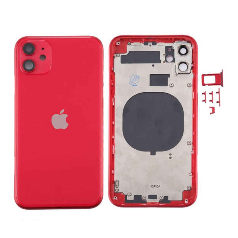 iPhone 11 Behuizing Rood met Logo en CE