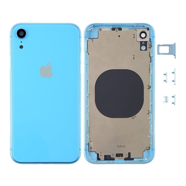 iPhone XR Behuizing Blauw met Logo en CE