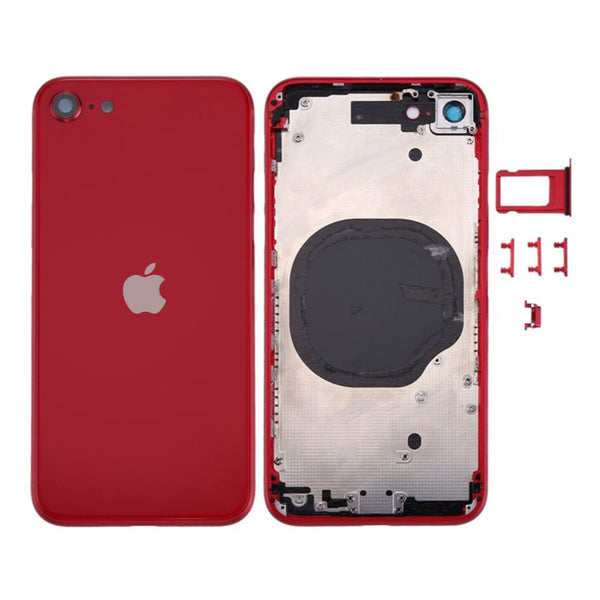 iPhone SE 2020 Behuizing Rood met Logo en CE