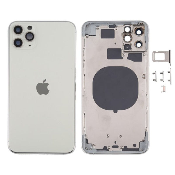 iPhone 11 Pro Behuizing Zilver Wit met Logo en CE