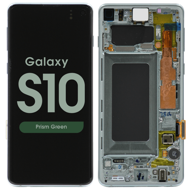 Samsung Galaxy S10 Groen G973 Scherm Service Pack