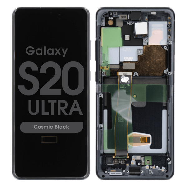 Samsung Galaxy S20 Ultra Zwart G988 Scherm Service Pack