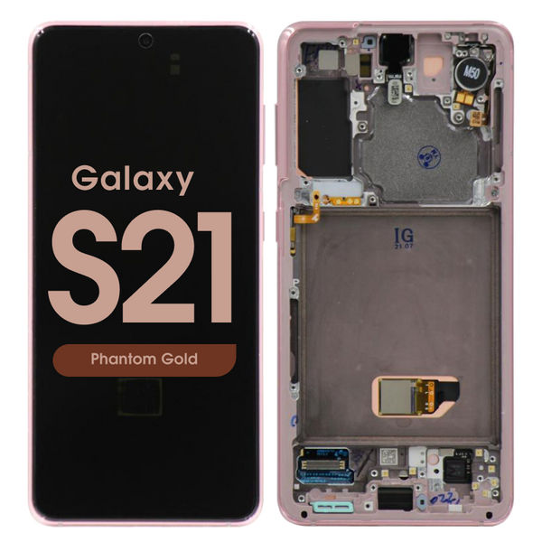 Samsung Galaxy S21 Goud G991 Scherm Service Pack