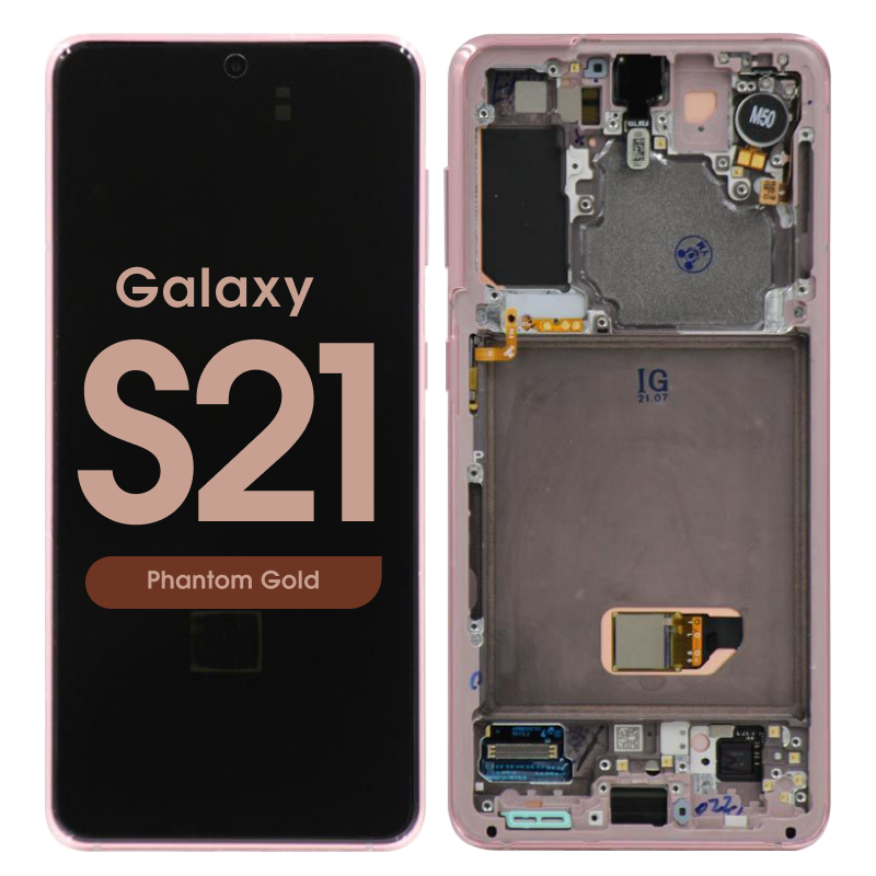 Samsung Galaxy S21 Goud G991 Scherm Service Pack