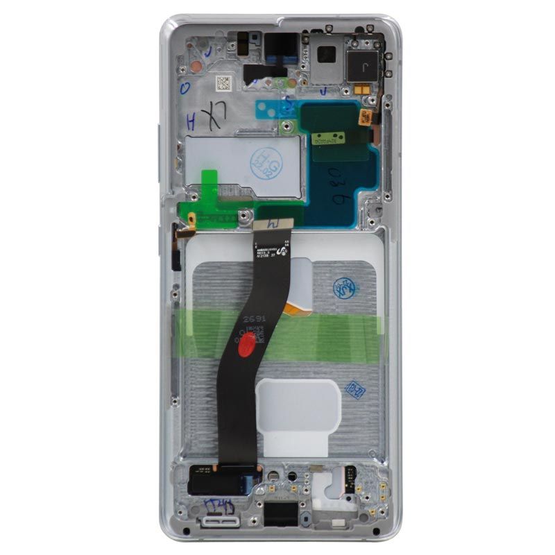 Samsung Galaxy S21 Ultra Zilver G998 Scherm Service Pack