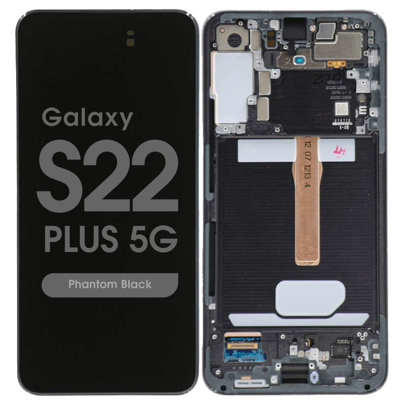 Samsung Galaxy S22 Plus Zwart SM-S906B Scherm Service Pack