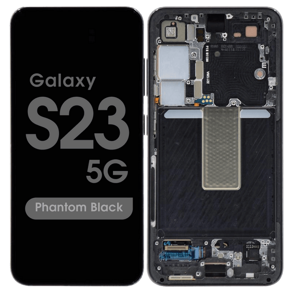 Samsung Galaxy S23 Zwart SM-S911B Origineel Scherm Service Pack