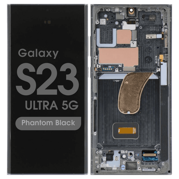 Samsung Galaxy S23 Ultra Zwart S918B Scherm Service Pack