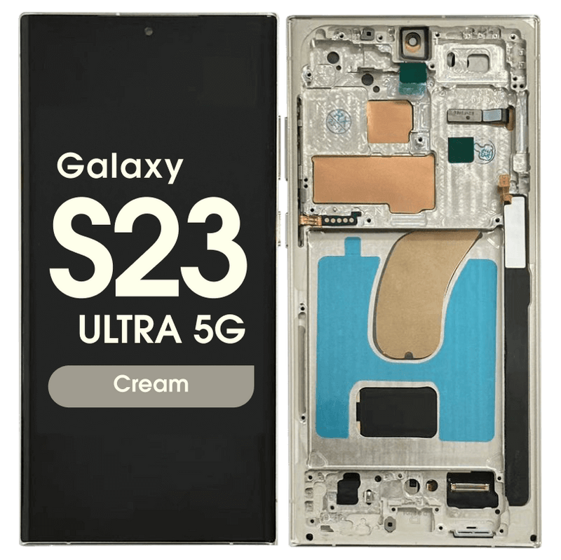 Samsung Galaxy S23 Ultra Creme SM-S918B Scherm Service Pack