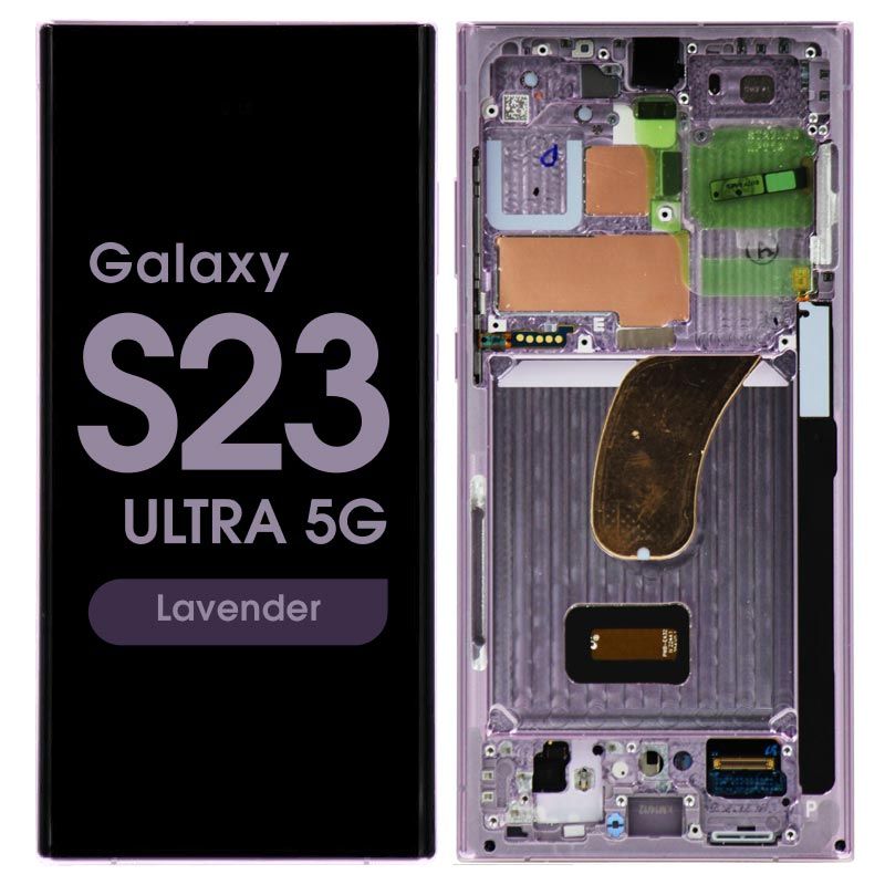 Samsung Galaxy S23 Ultra Paars SM-S918B Scherm Service Pack