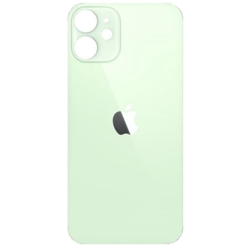 iPhone 12 Mini Achterkant glas | Met logo | Big hole | Mint groen