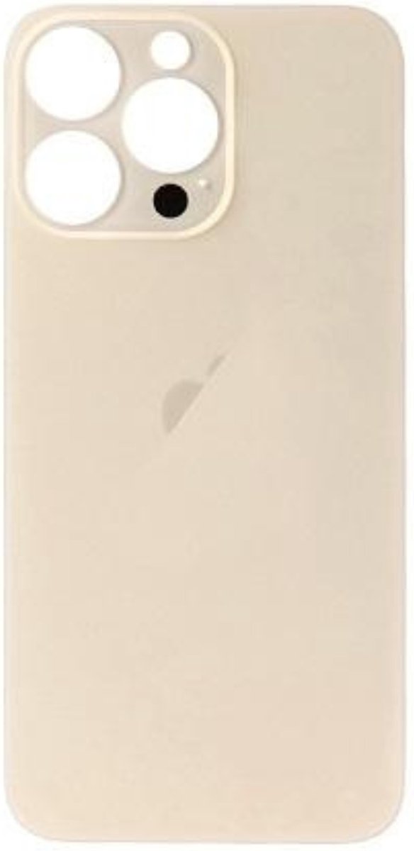 iPhone 13 Pro Achterkant glas | Met logo | Big hole | Goud