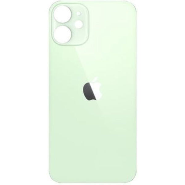 iPhone 12 Achterkant glas | Met logo | Big hole | Mint groen