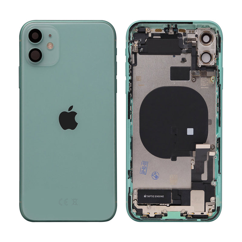 iPhone 11 Behuizing voorgemonteerd Origineel met logo | Mint groen