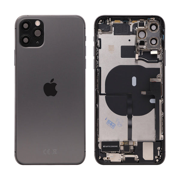 iPhone 11 Pro Max Behuizing voorgemonteerd Origineel met logo | Grijs