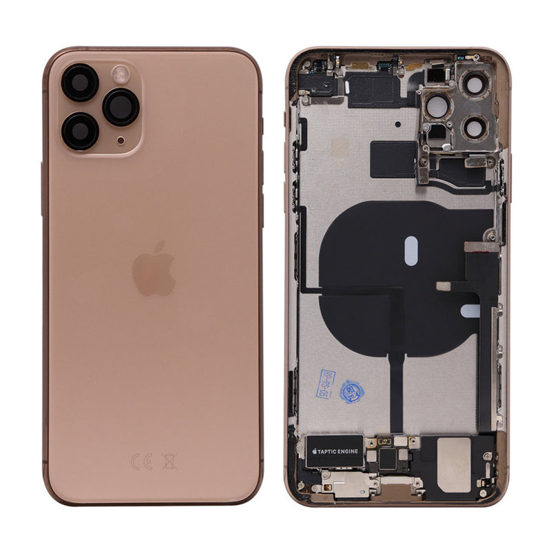 iPhone 11 Pro Max Behuizing voorgemonteerd Origineel met logo | Goud