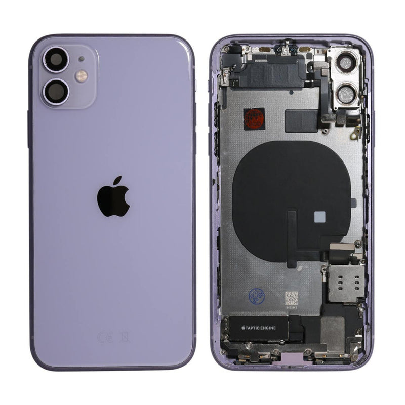 iPhone 11 Behuizing voorgemonteerd Origineel met logo | Paars