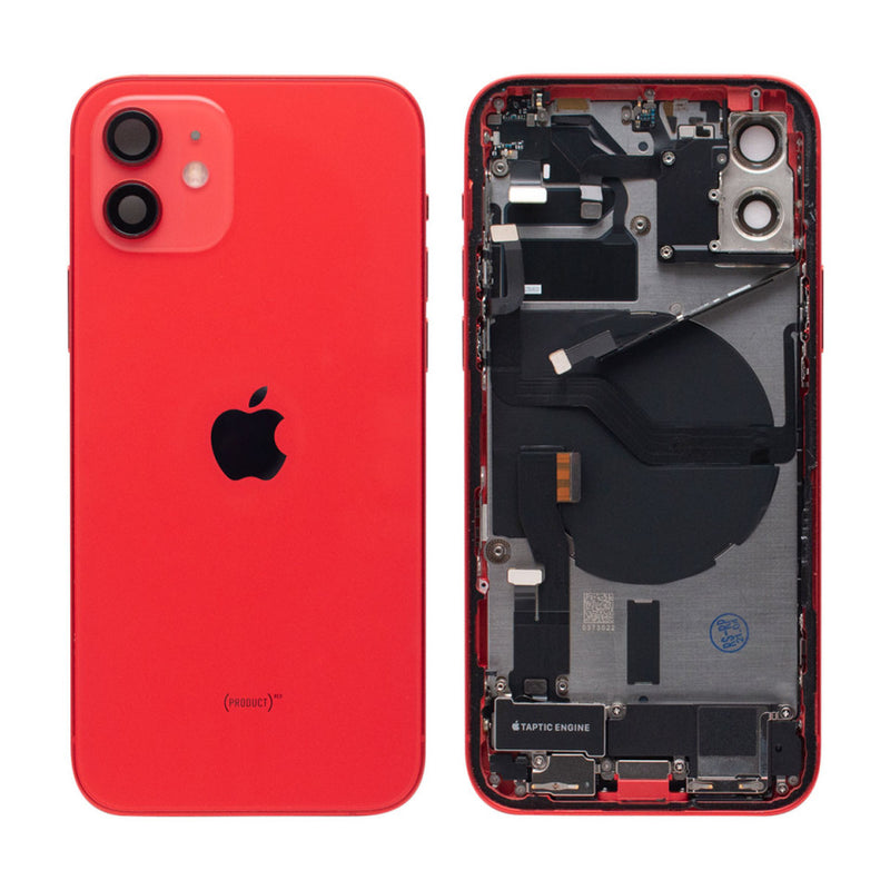 iPhone 12 Behuizing voorgemonteerd Origineel met logo | Rood