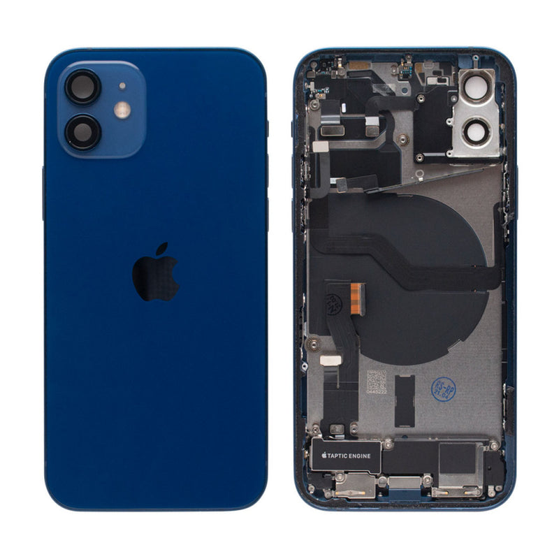 iPhone 12 Behuizing voorgemonteerd Origineel met logo | Donker blauw