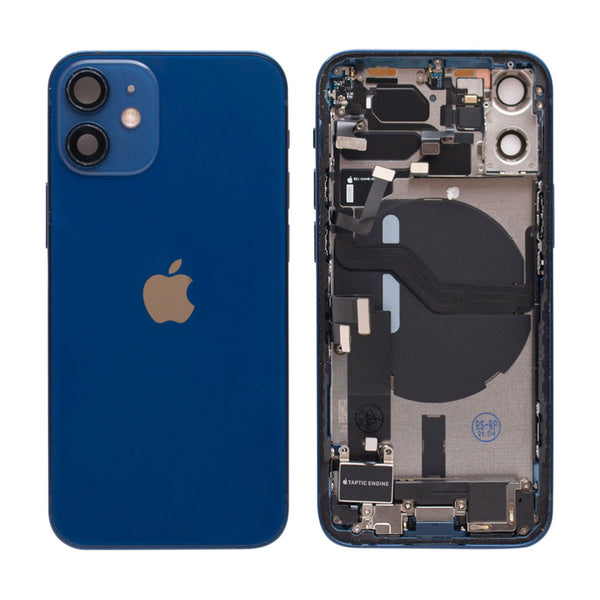 iPhone 12 Mini Behuizing voorgemonteerd Origineel met logo | Donker blauw