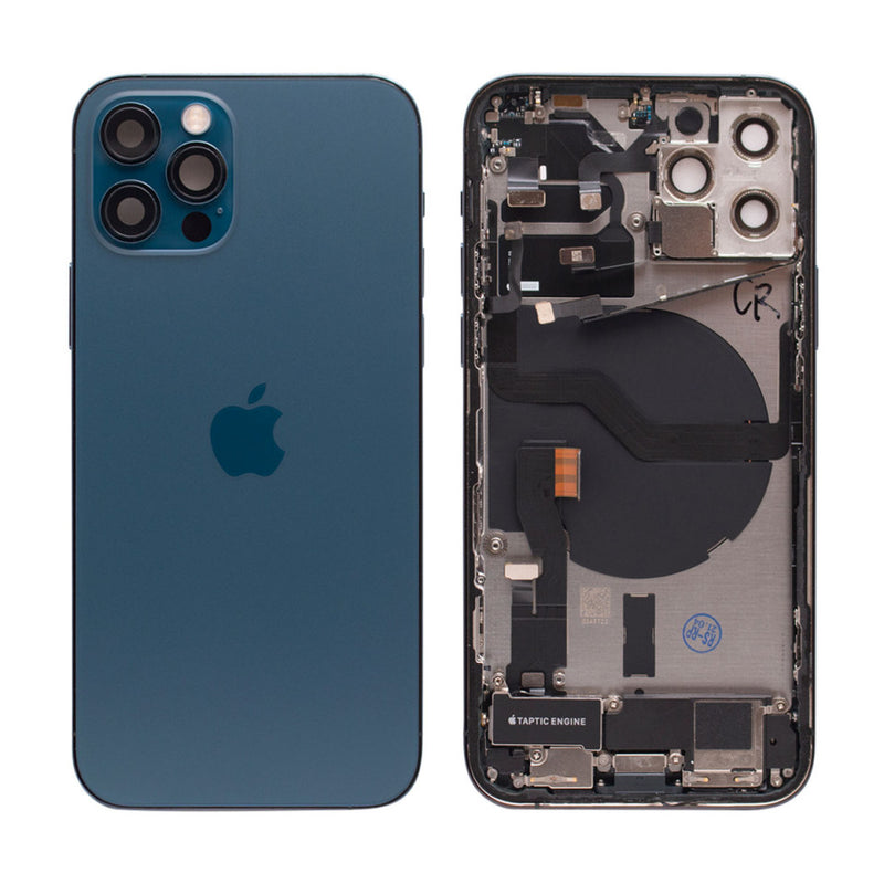 iPhone 12 Pro Behuizing voorgemonteerd Origineel met logo | Donker blauw