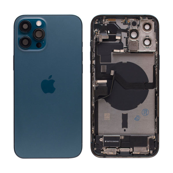 iPhone 12 Pro Max Behuizing voorgemonteerd Origineel met logo | Donker blauw