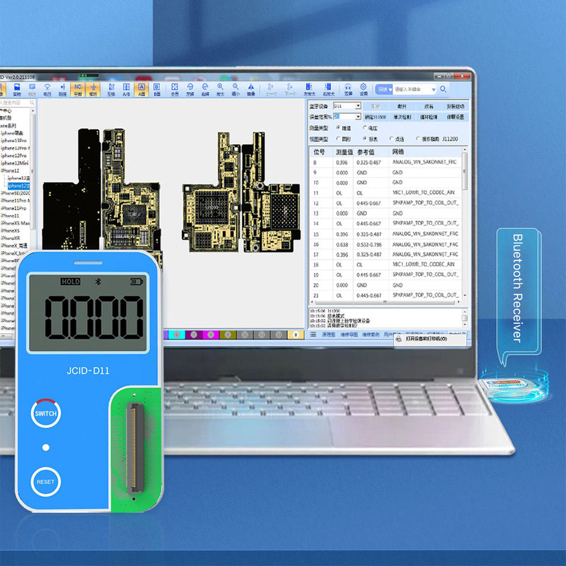 JCID D11 Digitale Moederbord PCB voltage Detector