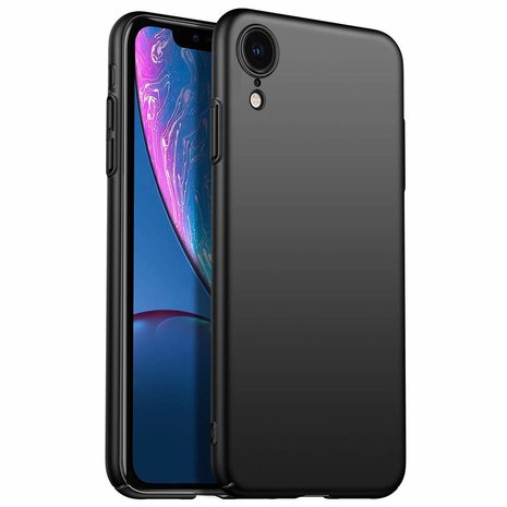 iPhone XR Mat Zwart Siliconen TPU Hoesje